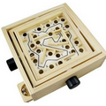 Wooden Double Maze Puzzle Game